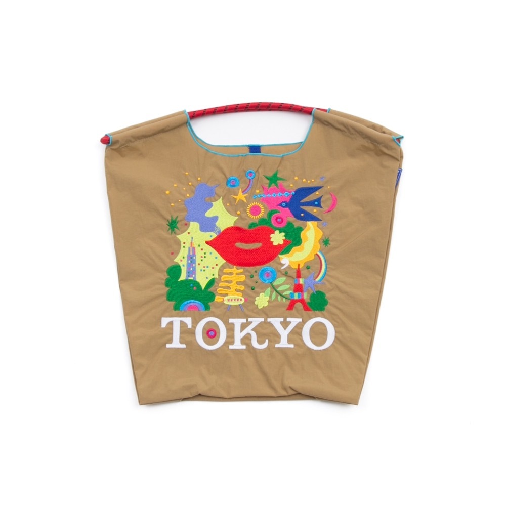 KISS TOKYO × Ball & Chain 聯名刺繡包款 M尺寸