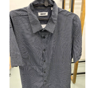 [S] DKNY BLACK SHORT SLEEVE POLO, DK000022M-BLACK (SD1882)