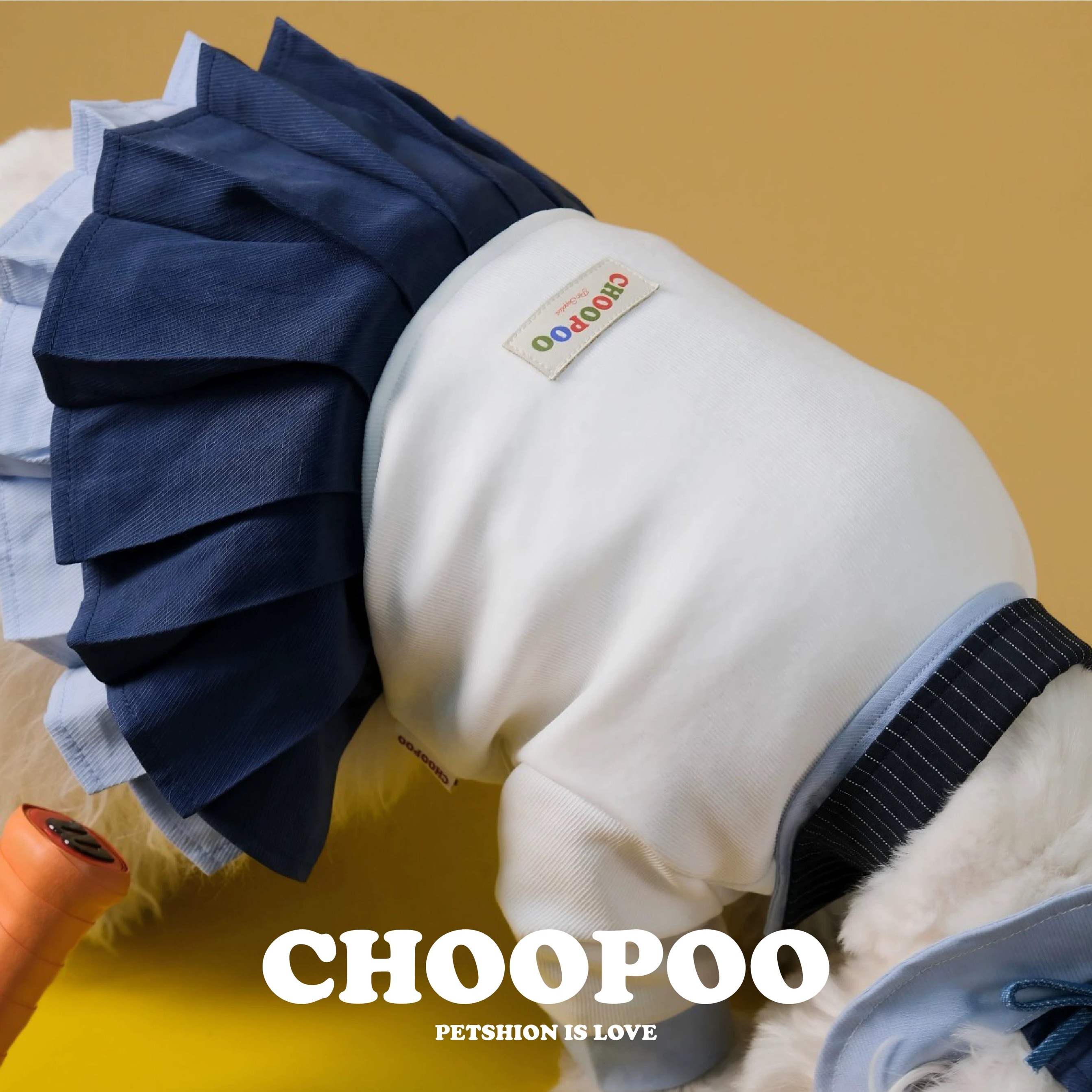 CHOOPOO 网球衣 美网蓝宠物衣服