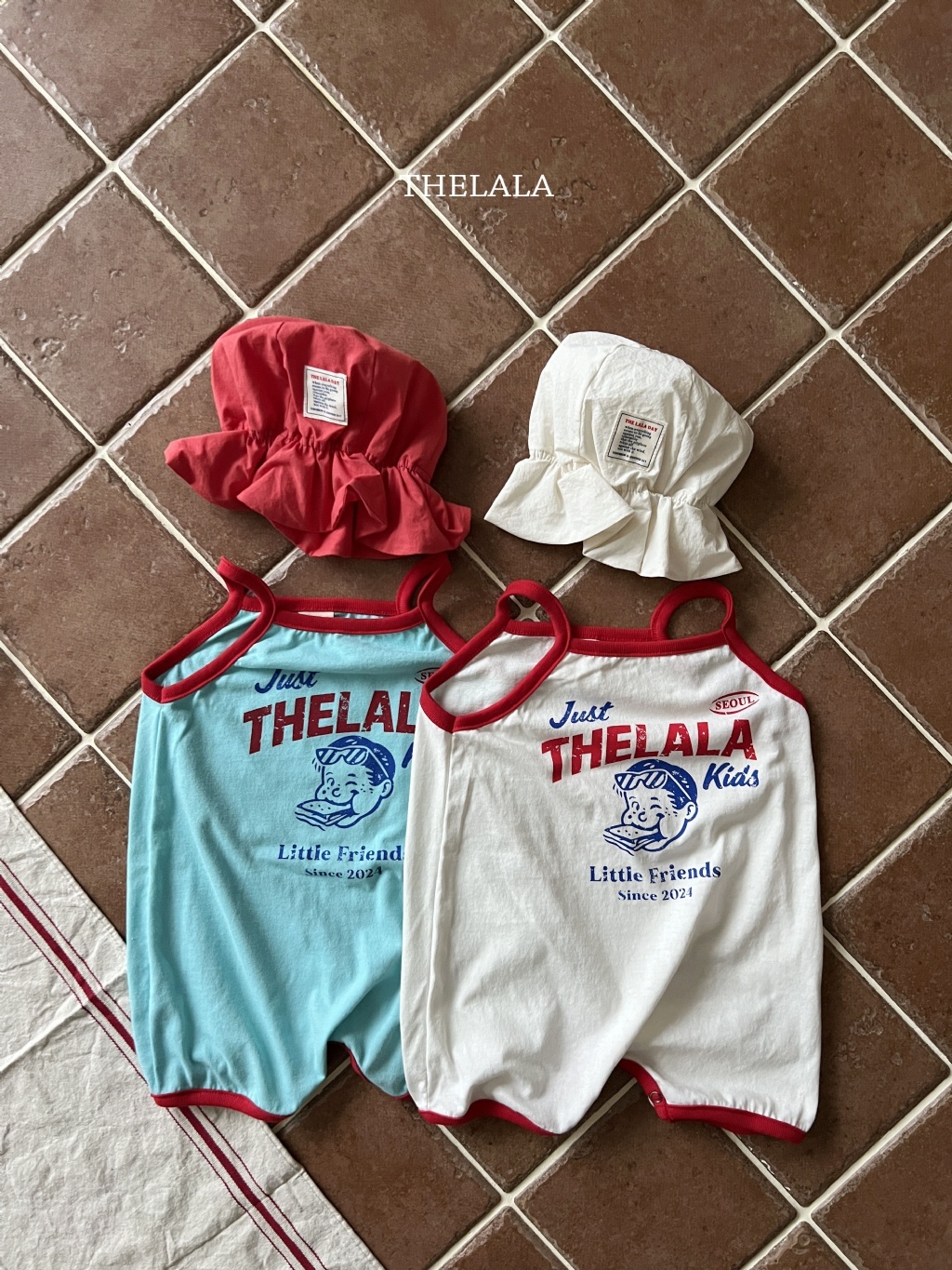 正韓夏lalla 四色小標遮陽帽