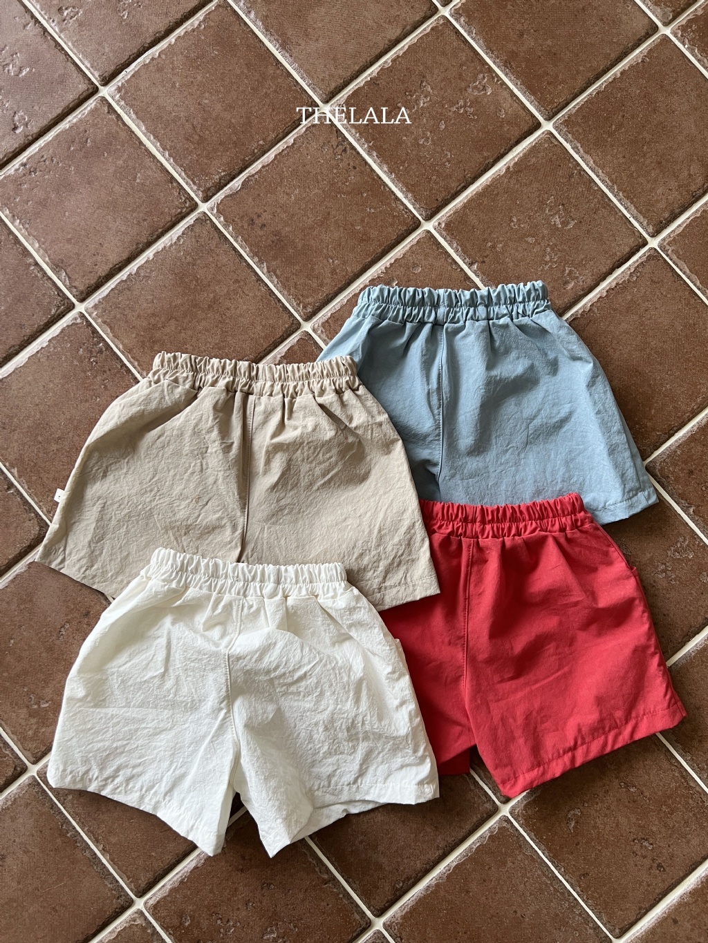 正韓夏lalla 小童好好穿的四色鬆緊短褲