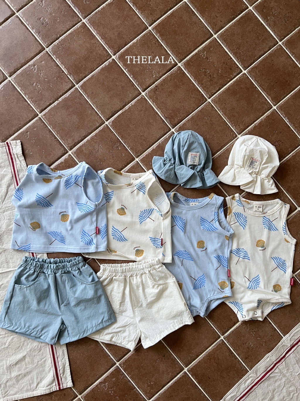 正韓夏lalla 小童好好穿的四色鬆緊短褲