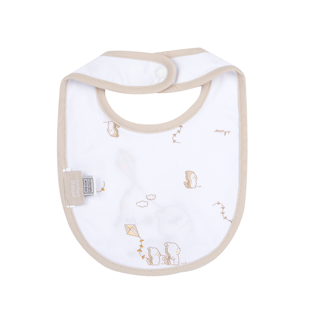 風箏松鼠-滾邊繡圖圍兜