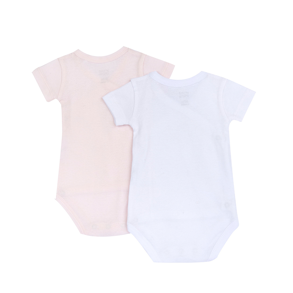 粉彩-短袖前側開連身衣二入