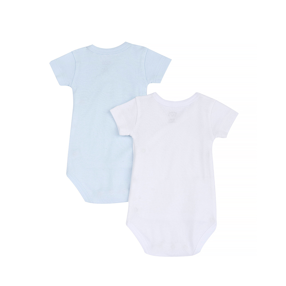 粉彩-短袖前側開連身衣二入