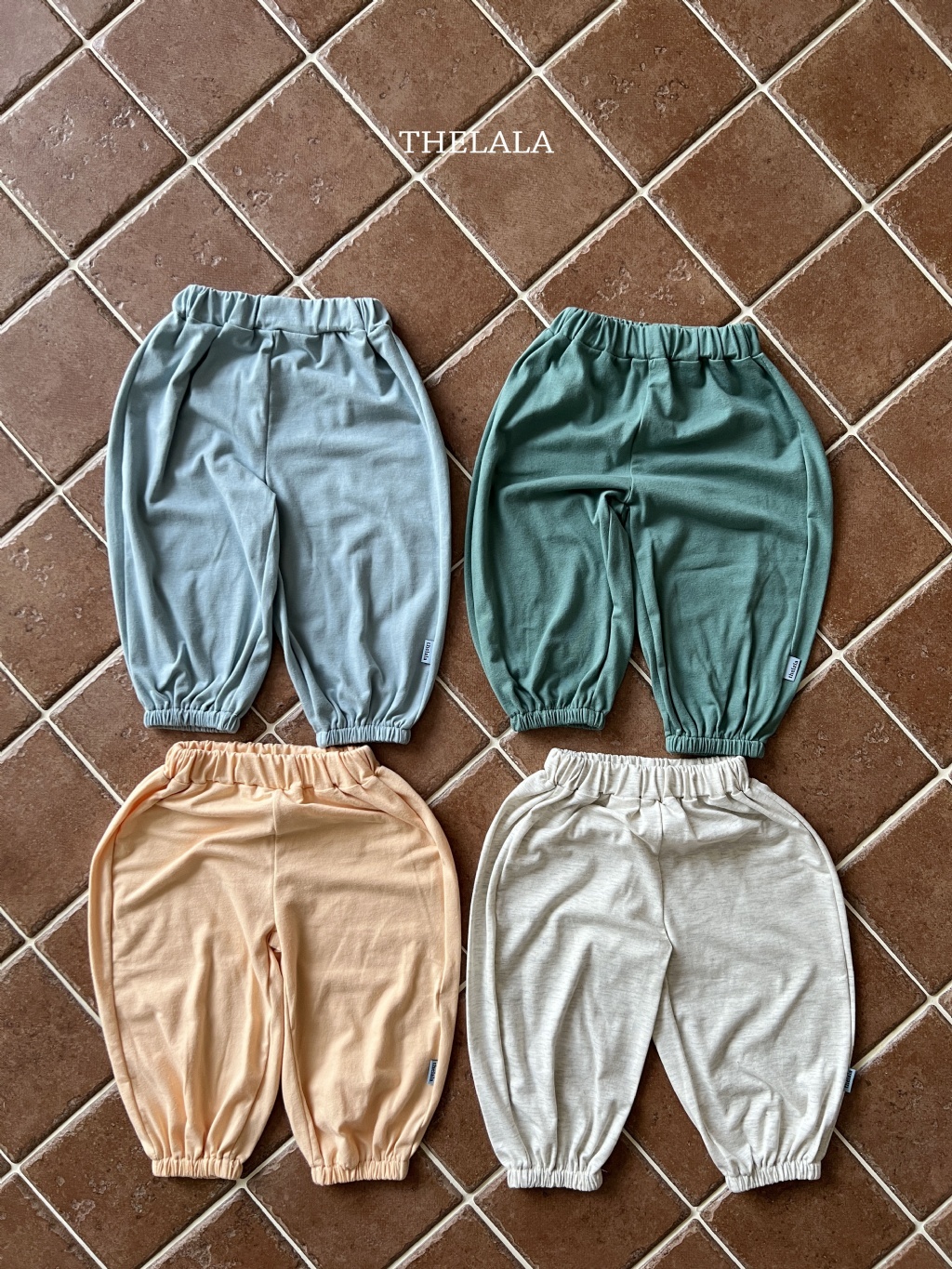 正韓夏lalla 小童四色好活動縮口褲