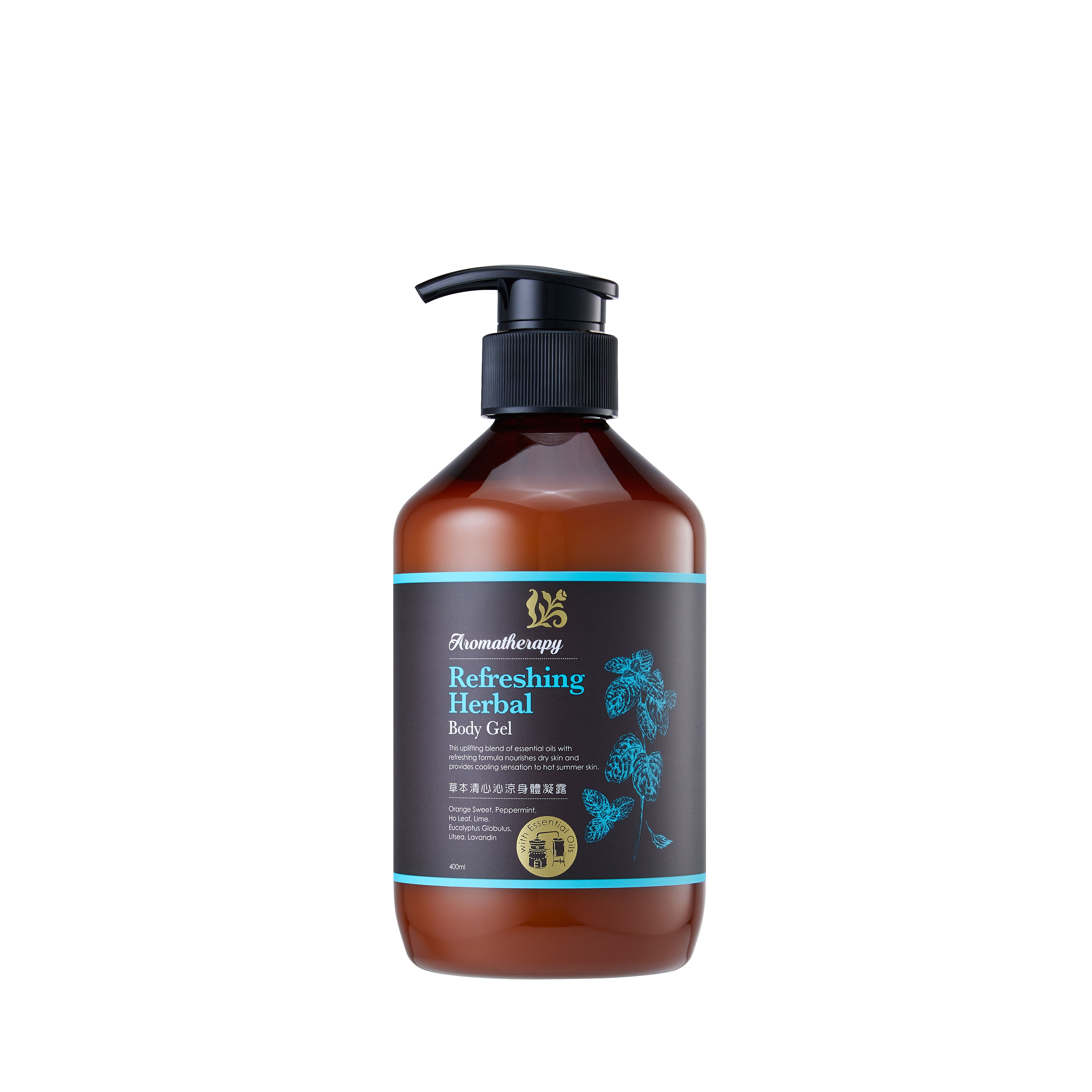 Refreshing Herbal Body Gel with Essential Oils 400ML