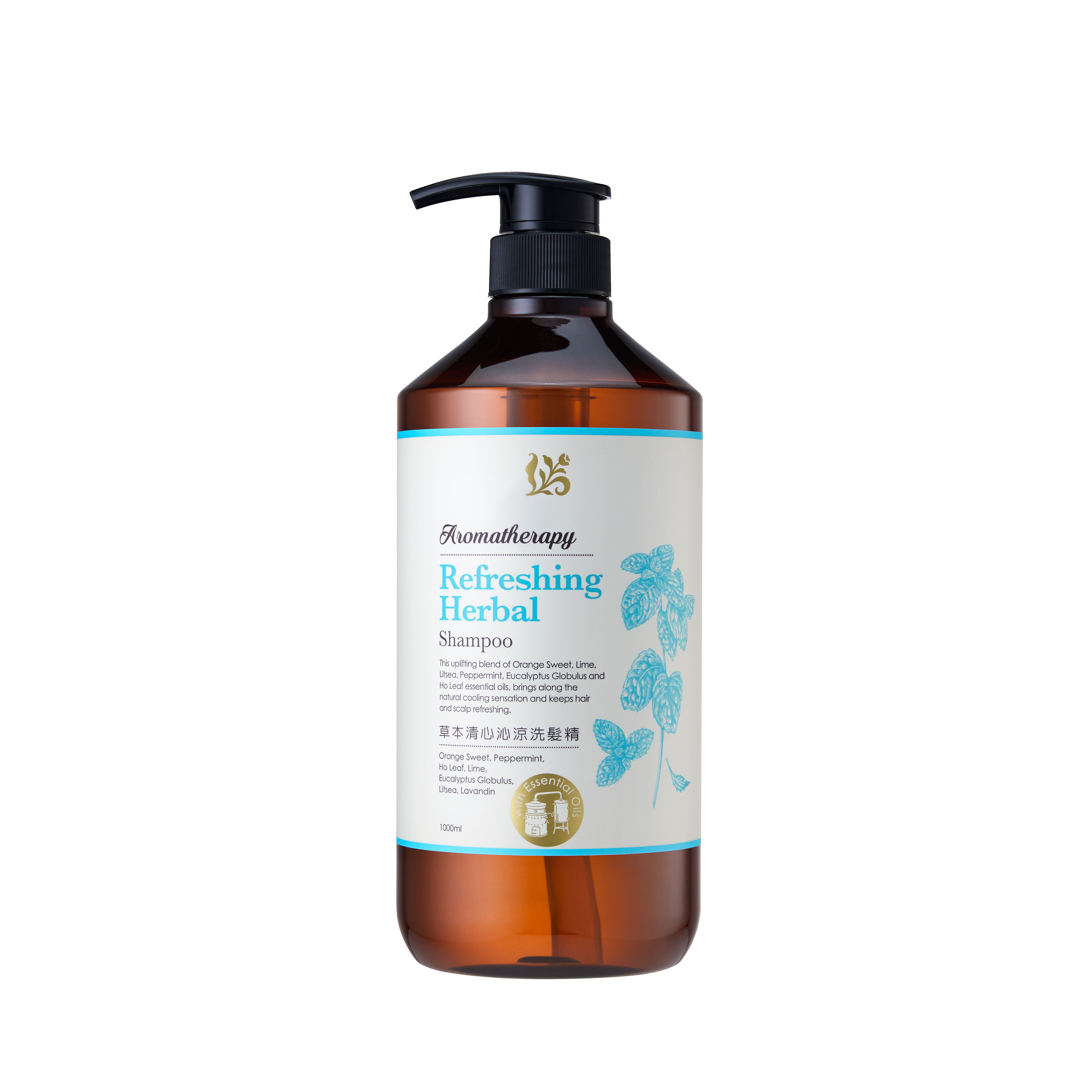 Refreshing Herbal Shampoo with Essential Oils 1000ML