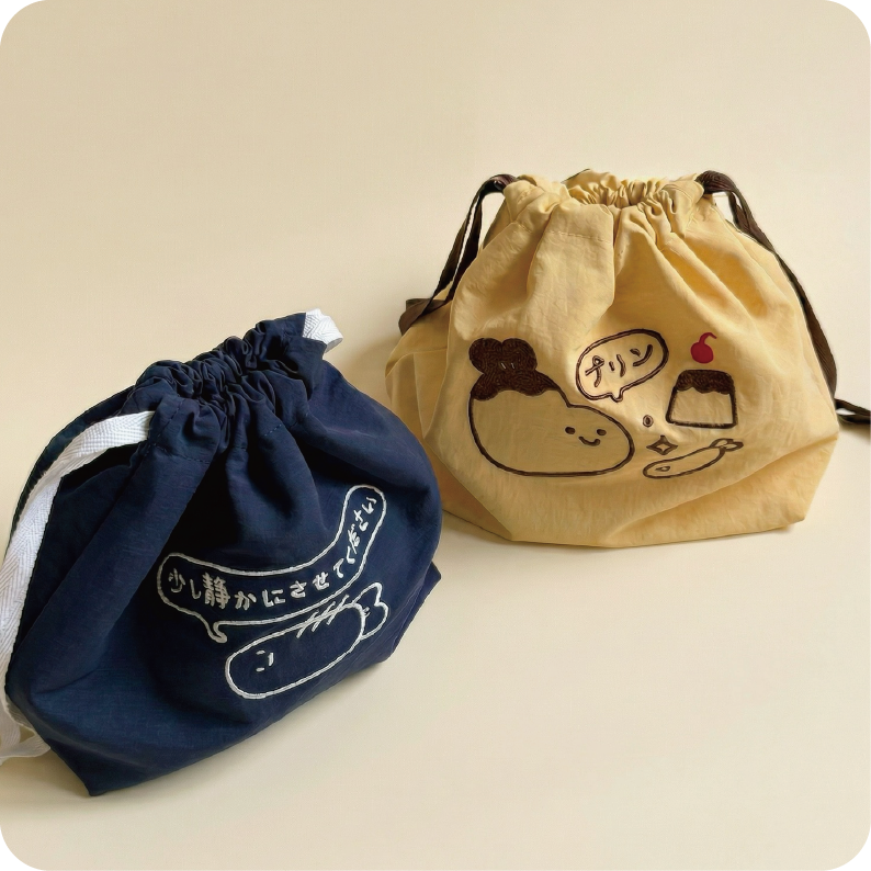 炸蝦輕尼龍束口袋（兩款）