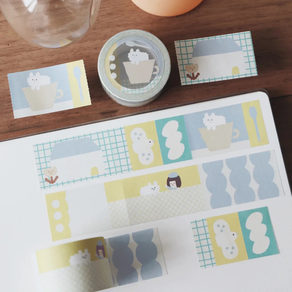 小憩 可撕便條紙膠帶 便利貼卷｜右手超人