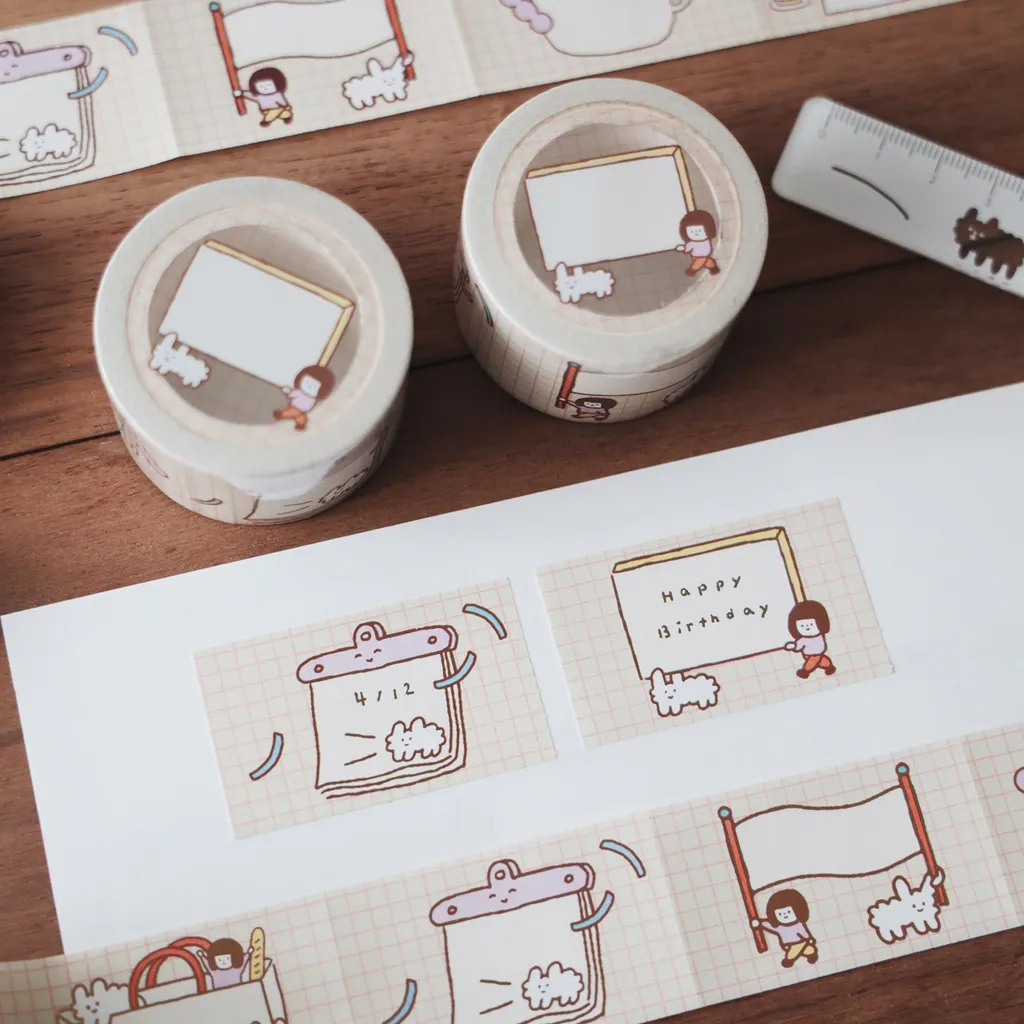 日常片刻  可撕便條紙膠帶 便利貼卷｜右手超人