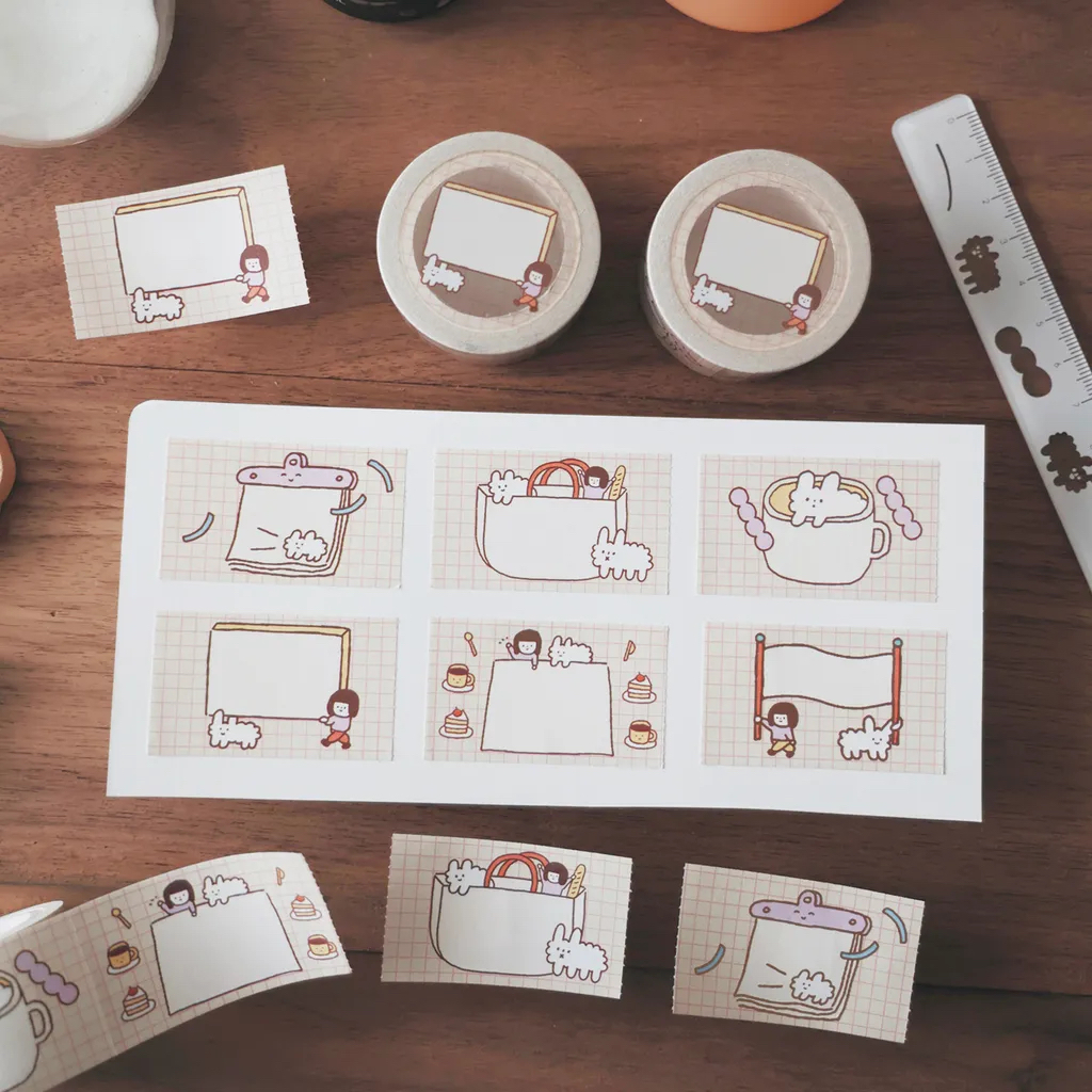 日常片刻  可撕便條紙膠帶 便利貼卷｜右手超人