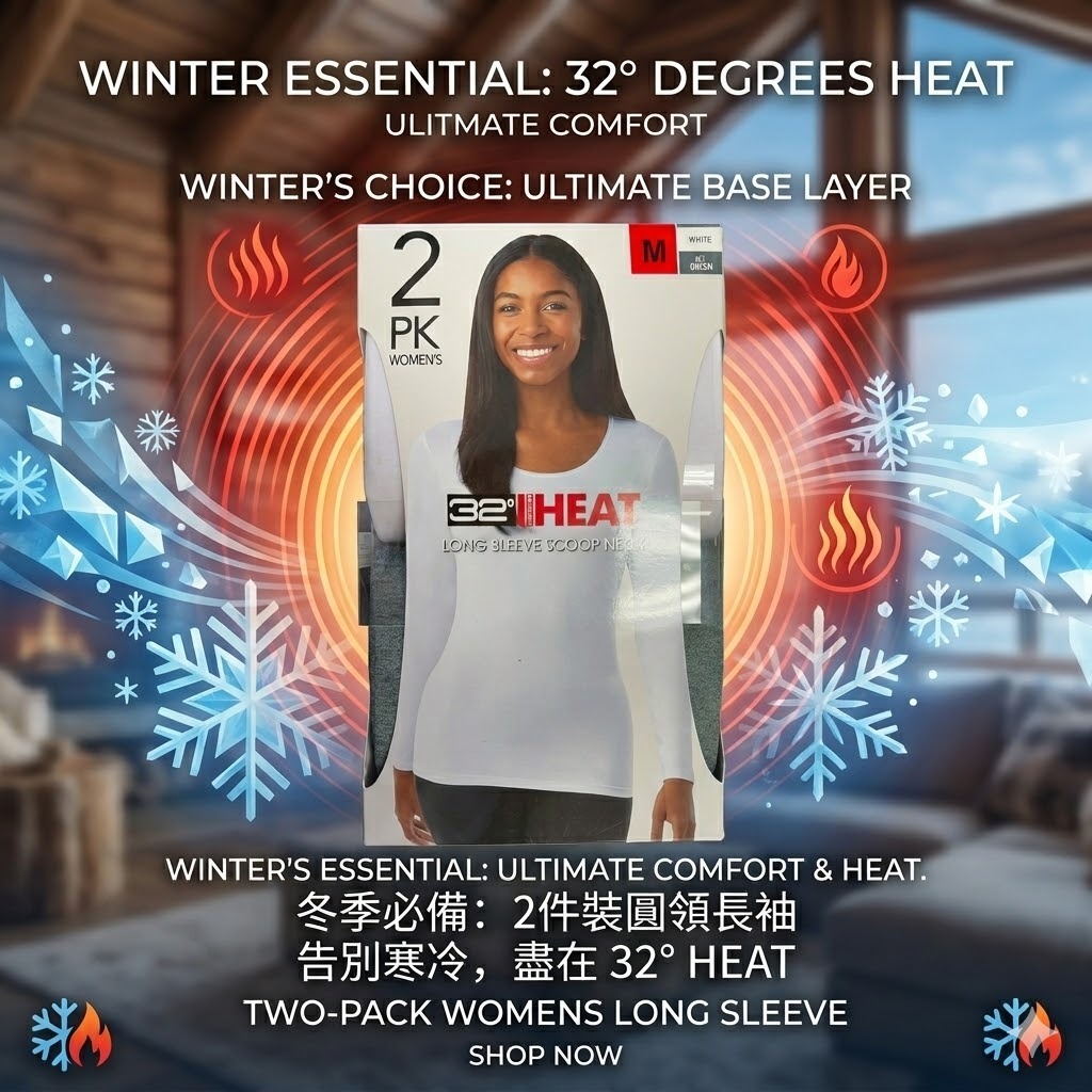 【現貨】32 Degrees H041580 女裝打底上衣（2件裝）