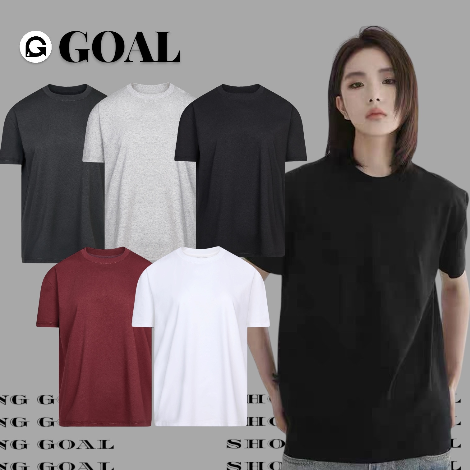 (GOAL) 正肩 涼感 科技 素面 短T 打底衫 ERHU 222405