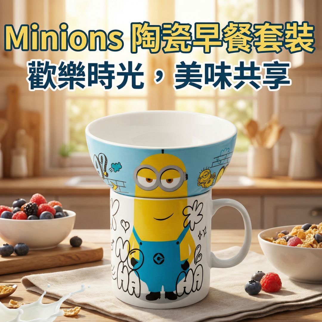 迷你兵團 | 陶瓷碗連杯套裝