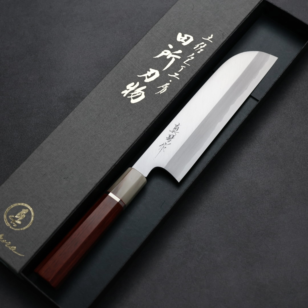 田所真琴 鎌薄刃 195mm 白紙鋼 單刃 特殊柄