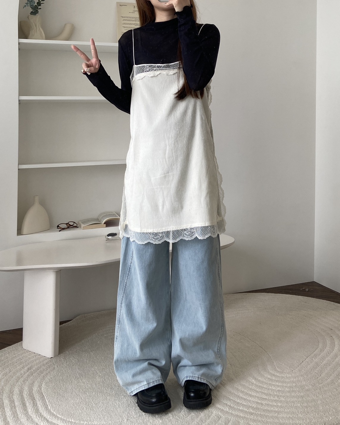 法朵Fado shop｜私藏絲絨蕾絲吊帶背心 1705012 兩色