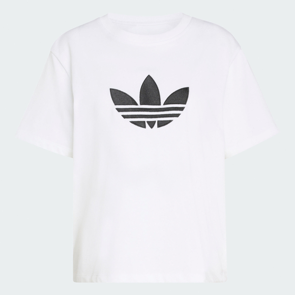 Adidas 愛迪達 Trefoil Boxy T KD6225 女 T恤 運動上衣 休閒短袖 白 亞版 純棉