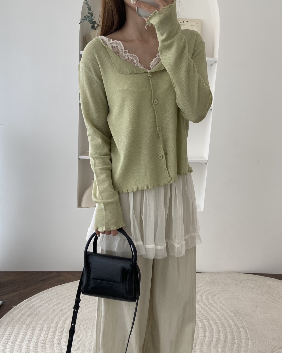 法朵Fado shop｜今日份甜度蕾絲針織外套 812B013 四色