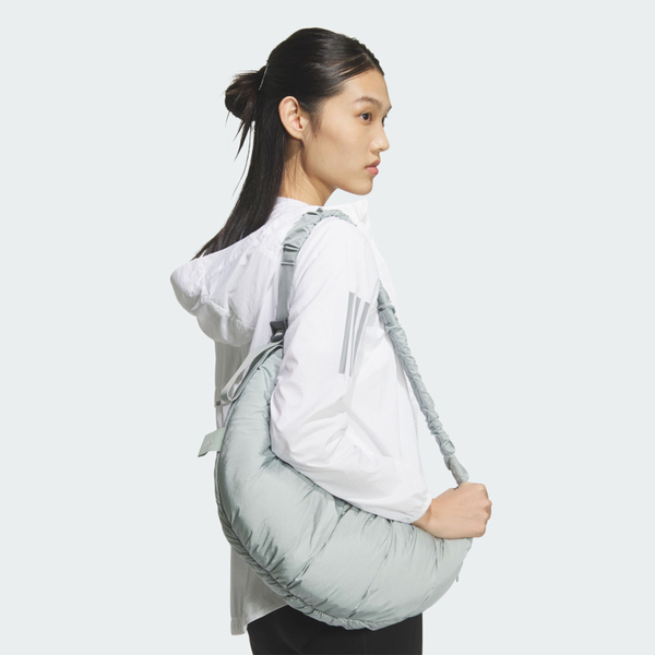 Adidas 愛迪達 W Mh Sh Bag JZ2144 女 側背包 肩背 斜背 灰綠 半月包