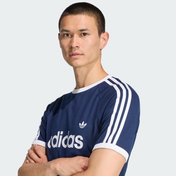 Adidas 愛迪達 3s Ringer T KF0419 男 T恤 運動上衣 休閒短袖 深藍 亞版 袖口滾邊 純棉