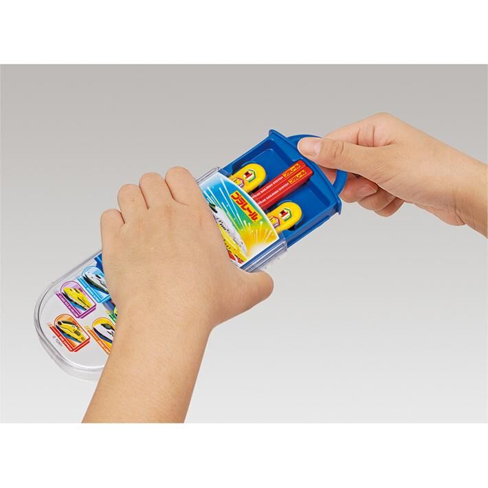 日本製 Skater 新幹線三件套餐具組-筷子、湯匙、叉子