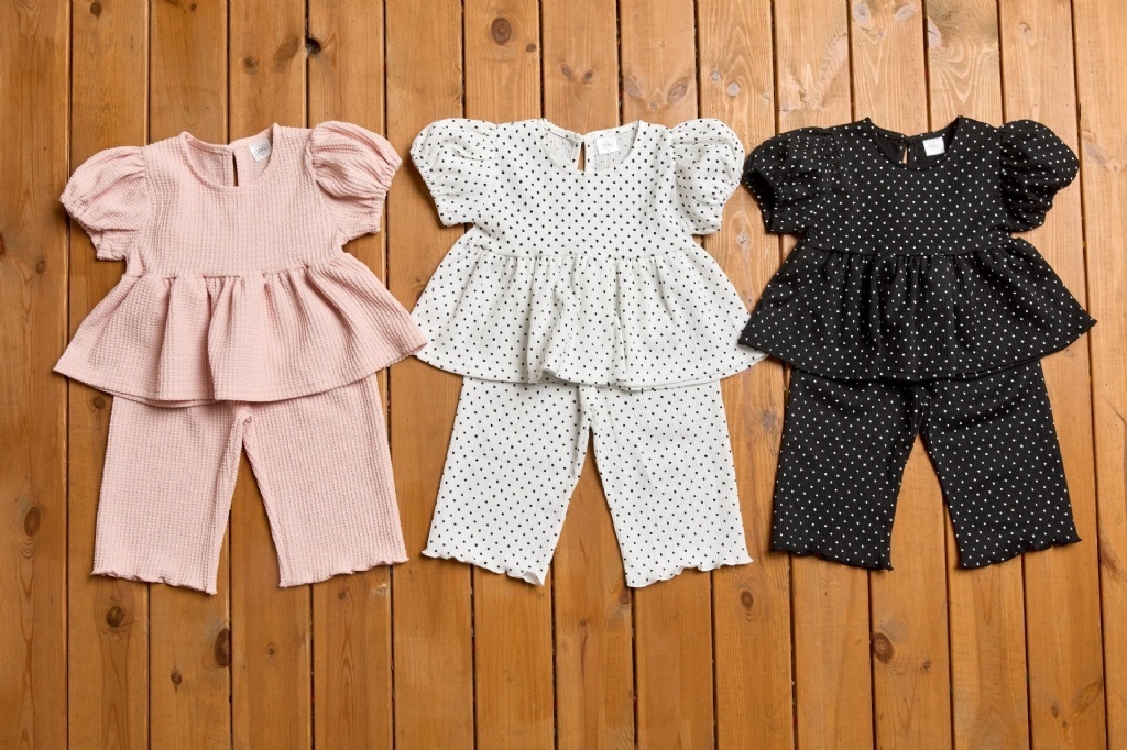 正韓夏bbb 三色澎澎袖套裝