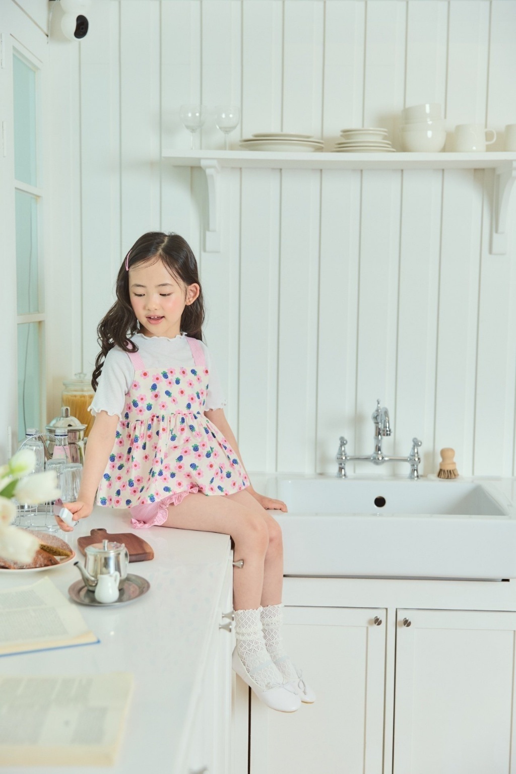 正韓夏bbb 兩色熱帶花朵套裝