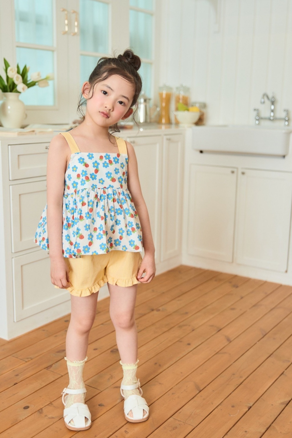 正韓夏bbb 兩色熱帶花朵套裝