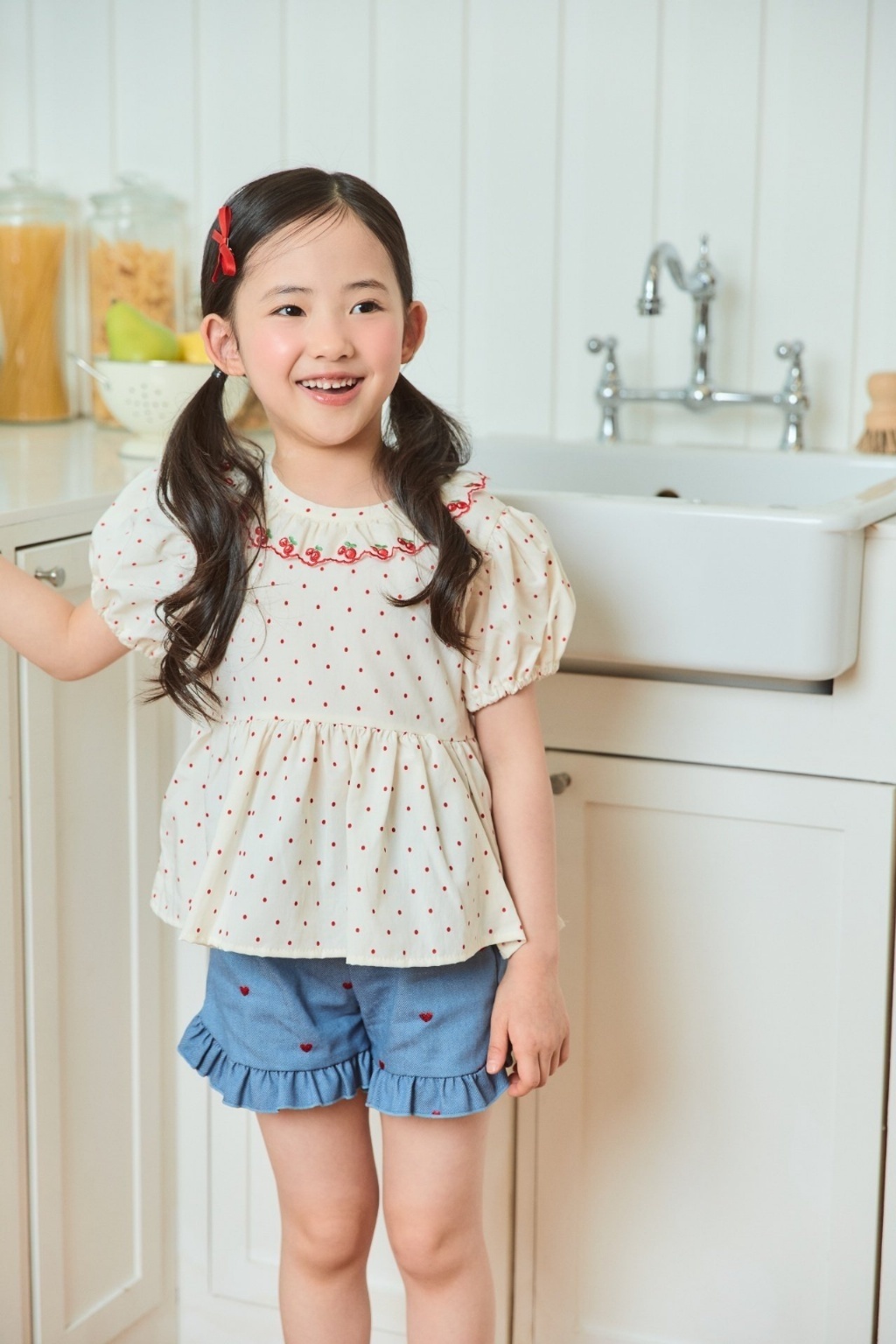 正韓夏bbb 兩色公主袖甜美上衣