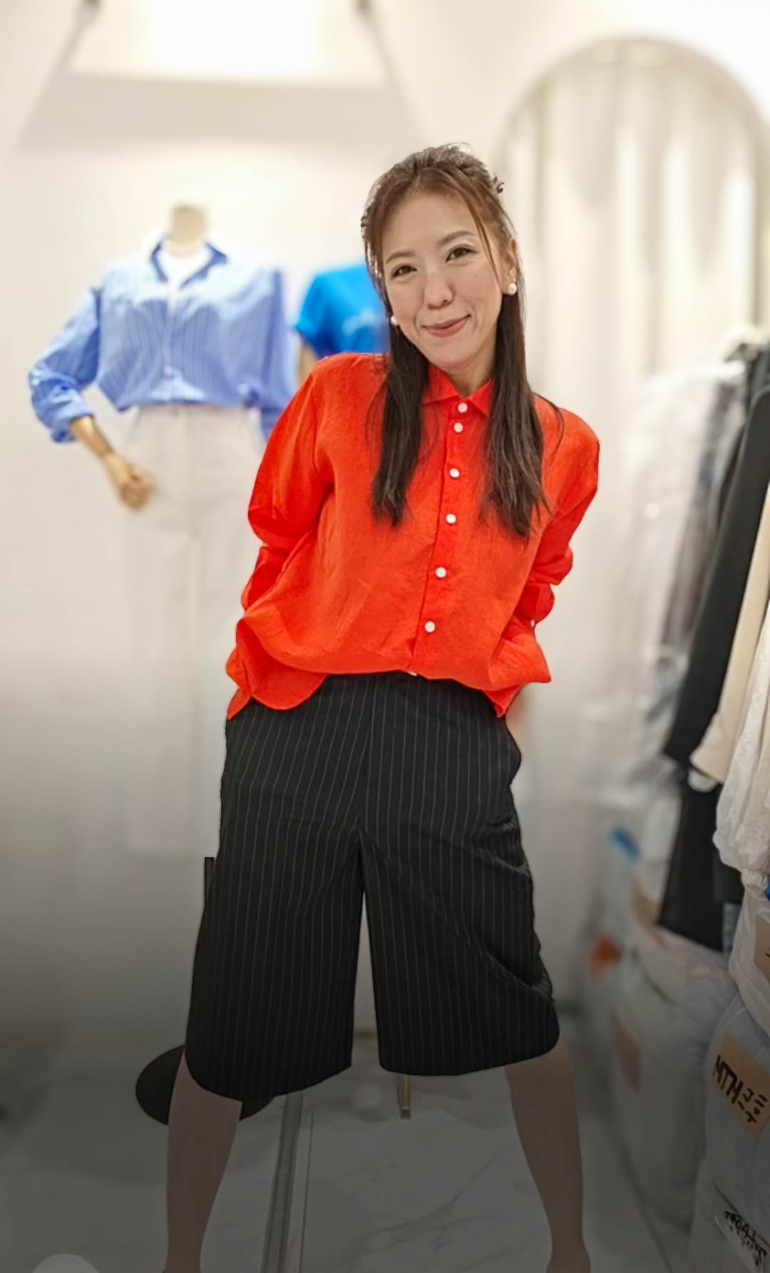 🎈K0819  ▶️條紋五分褲 👉S(W:70cm H:104cm) M(W:76cm H:112cm) L(W:80cm H:114cm) L:65cm