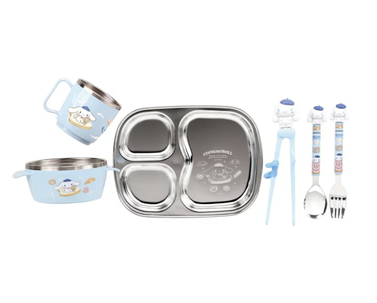 韓國 Lilfant Sanrio 兒童餐具 6件組 -Cinnamoroll