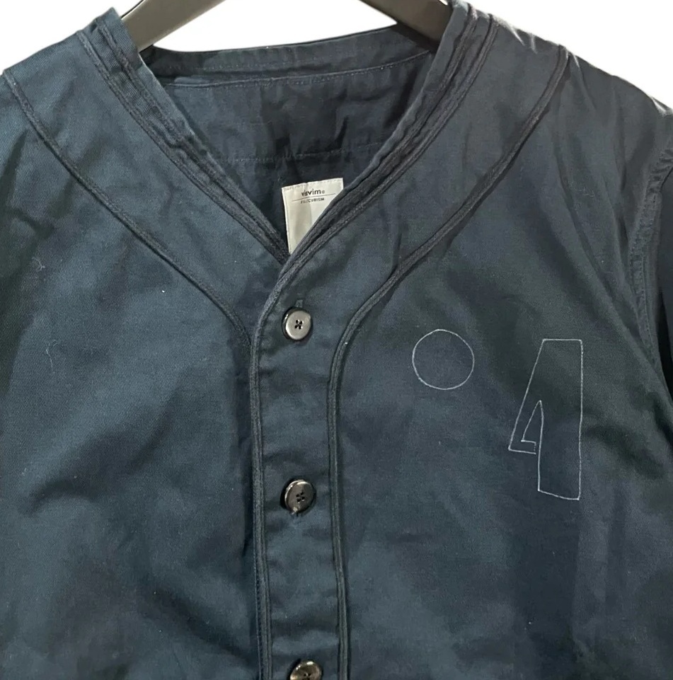 VISVIM DUGOUT SHIRT L/S (( USED A )) 中古美品 - NAVY SIZE 3 PRE ORDER ITEM (預訂中)