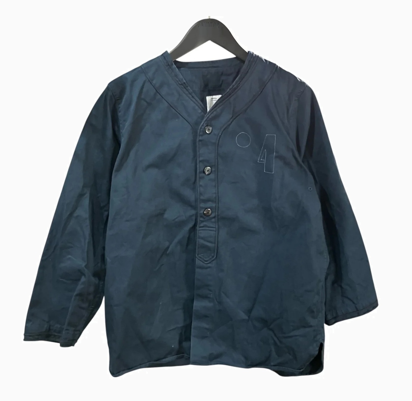 VISVIM DUGOUT SHIRT L/S (( USED A )) 中古美品 - NAVY PRE ORDER ITEM (預訂中)