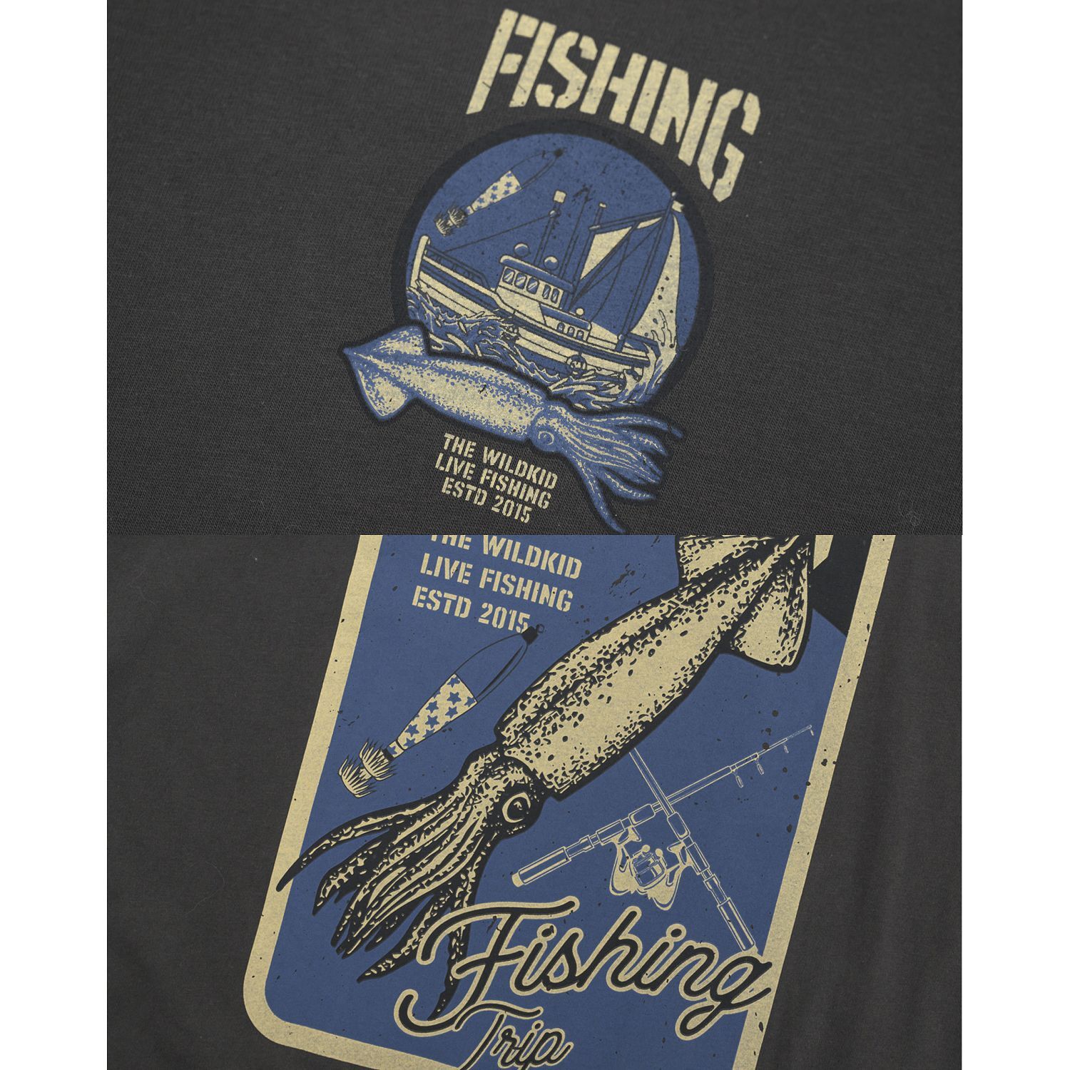 KID ® 海釣小卷復古短T