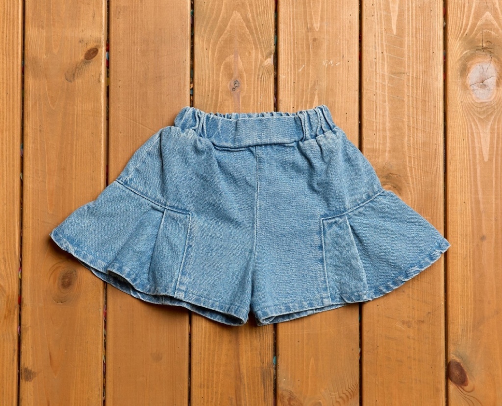 正韓夏bbb 傘狀牛仔短褲