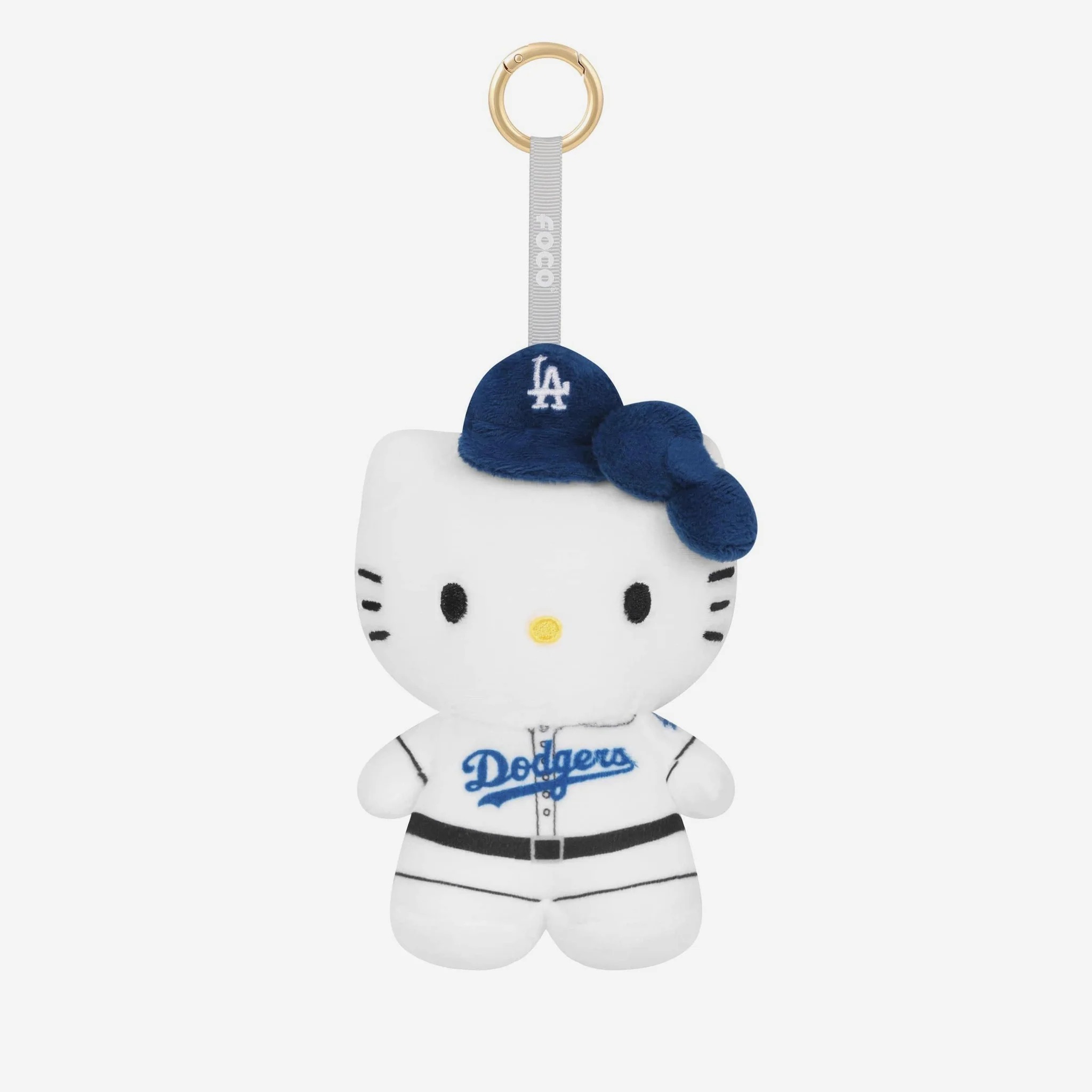 MLB公仔 Los Angeles Dodgers Hello Kitty 洛杉磯道奇 X 凱蒂貓 Foco Bag Charm Keychain 掛飾 吊飾 娃娃 全新