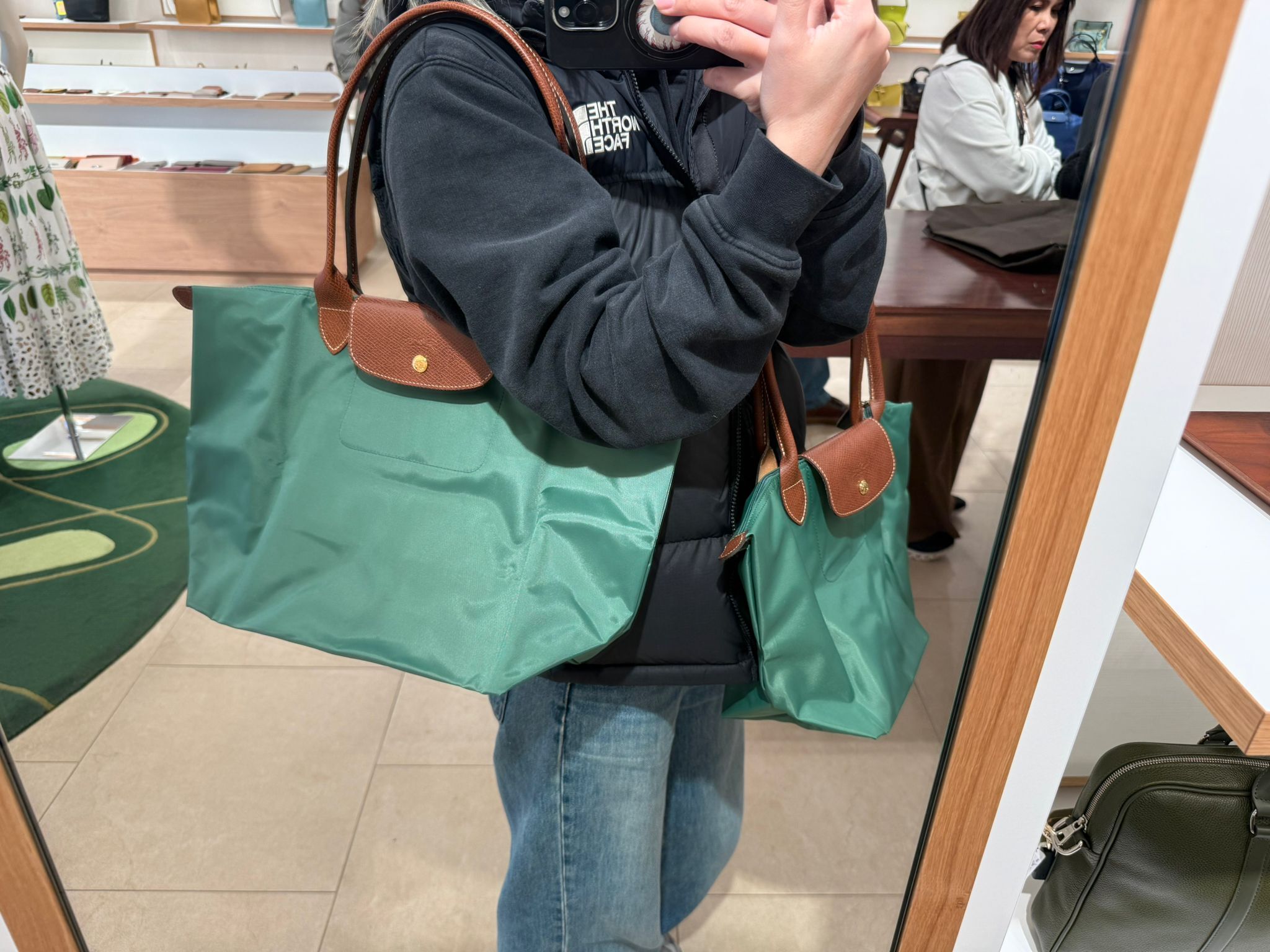 LYS01553 Longchamp長把摺疊水餃包