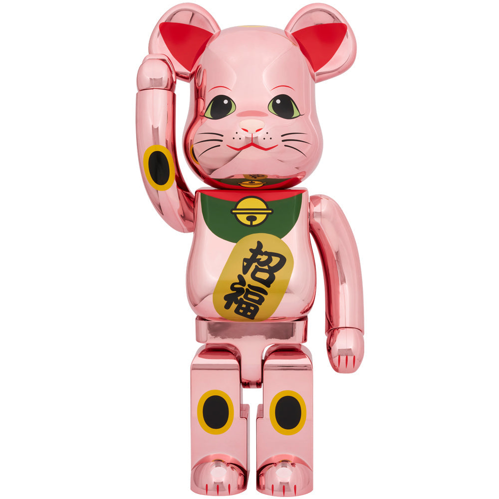 [預訂] Medicom BE@RBRICK 招財貓 招財桃 鍍金 1000%