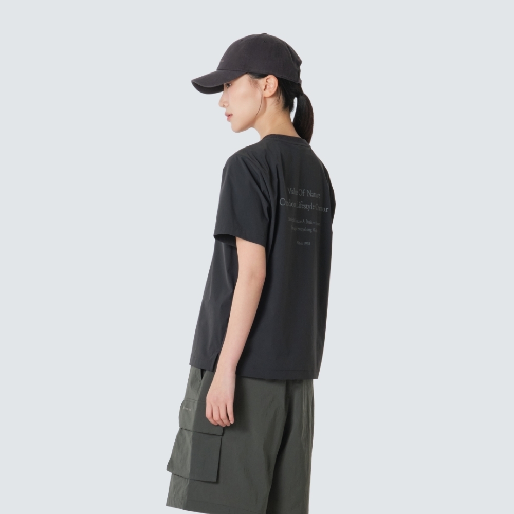 Snow Peak Thintech 女款文字印花短袖T恤 S26MWS-TS33 DC