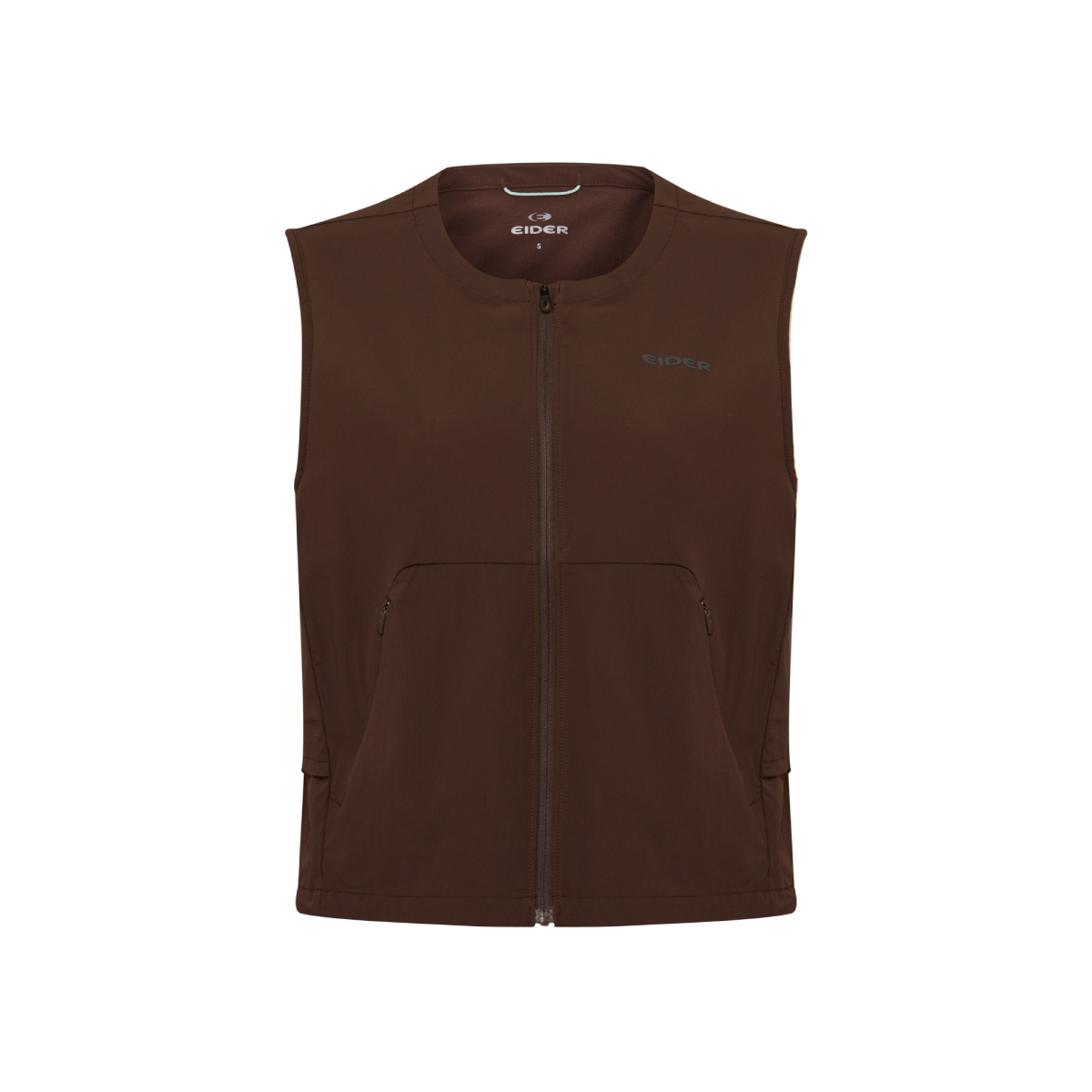 【EIDER】女Momentum輕量透氣背心/26EDWM26606-[咖啡棕、經典黑]