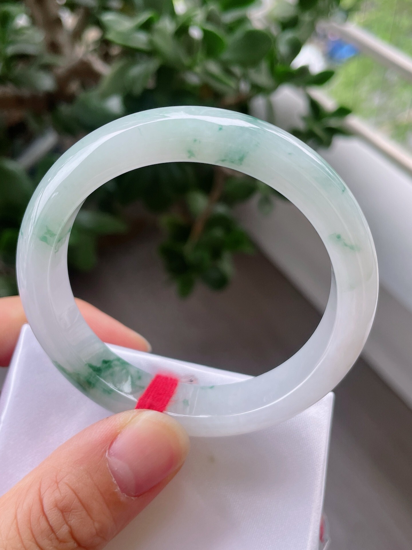 冰飄花正圈翡翠手鐲,天然翡翠A玉, 緬甸玉, Jade, Jadeite