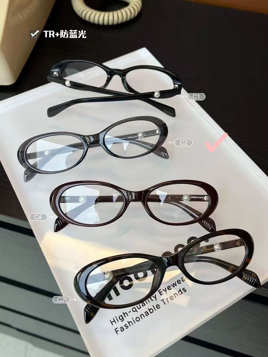 IT111-側邊珍珠豹紋眼鏡