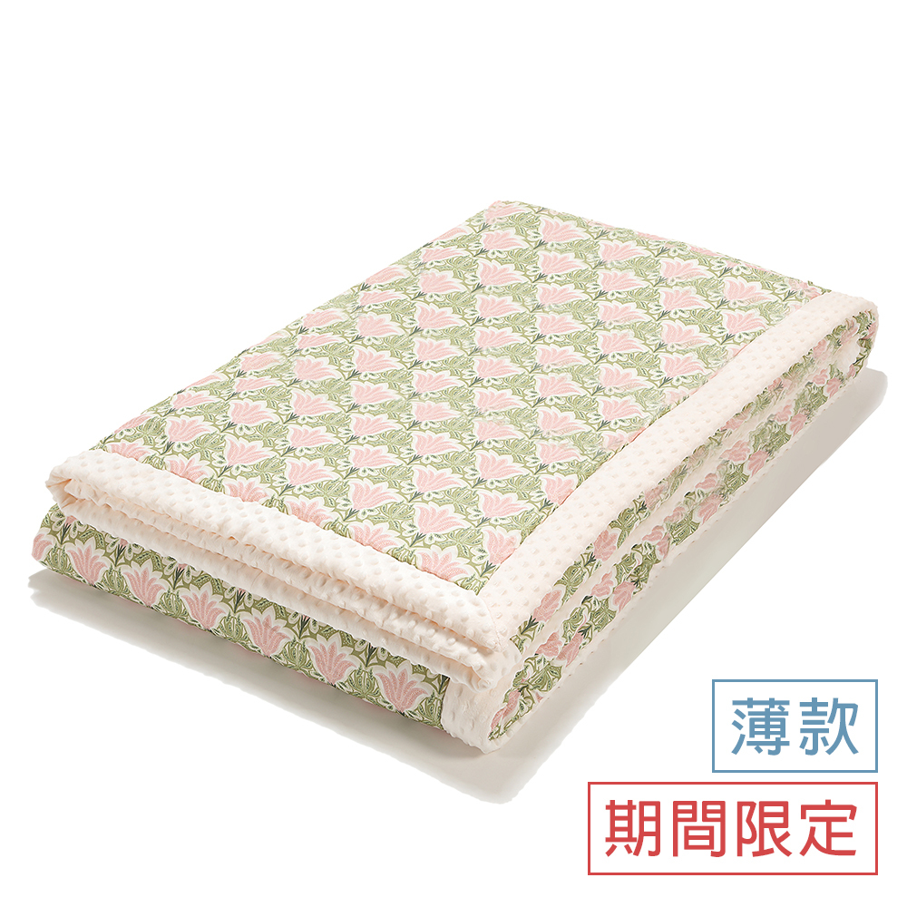 La Millou波蘭 單面巧柔豆豆毯大人款(140x220cm)｜玫朵花園｜煙燻櫻花粉