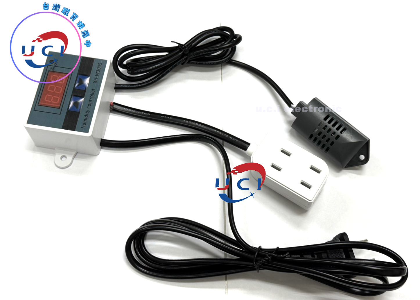 【UCI電子】(Z-4)XH-W3005數顯濕度控制器 控濕儀加濕除濕恒濕控制智慧濕度控制開關 3005 溫控器
