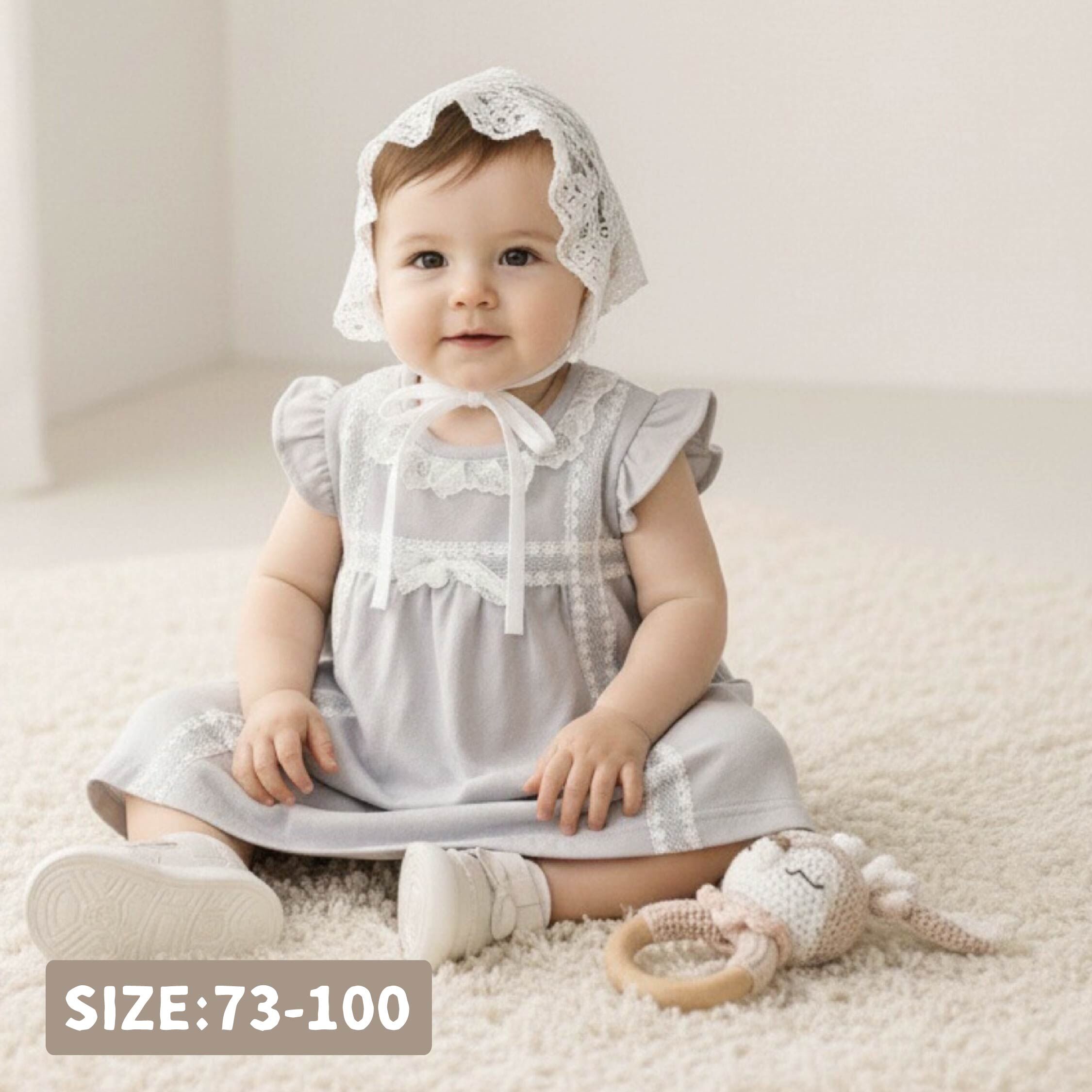 純淨系列 氣質蕾絲拼接設計洋裝 (T6000)