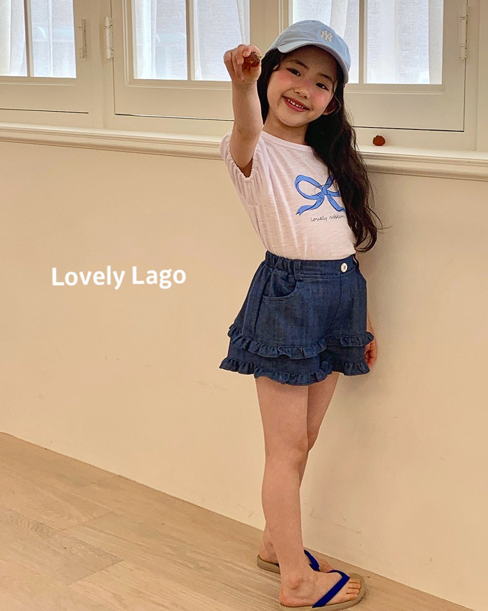 正韓夏LAGO 兩色蝴蝶結透氣上衣