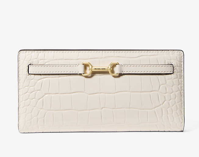 【預購】Michael Kors H041601 奢華鱷魚壓紋長銀包