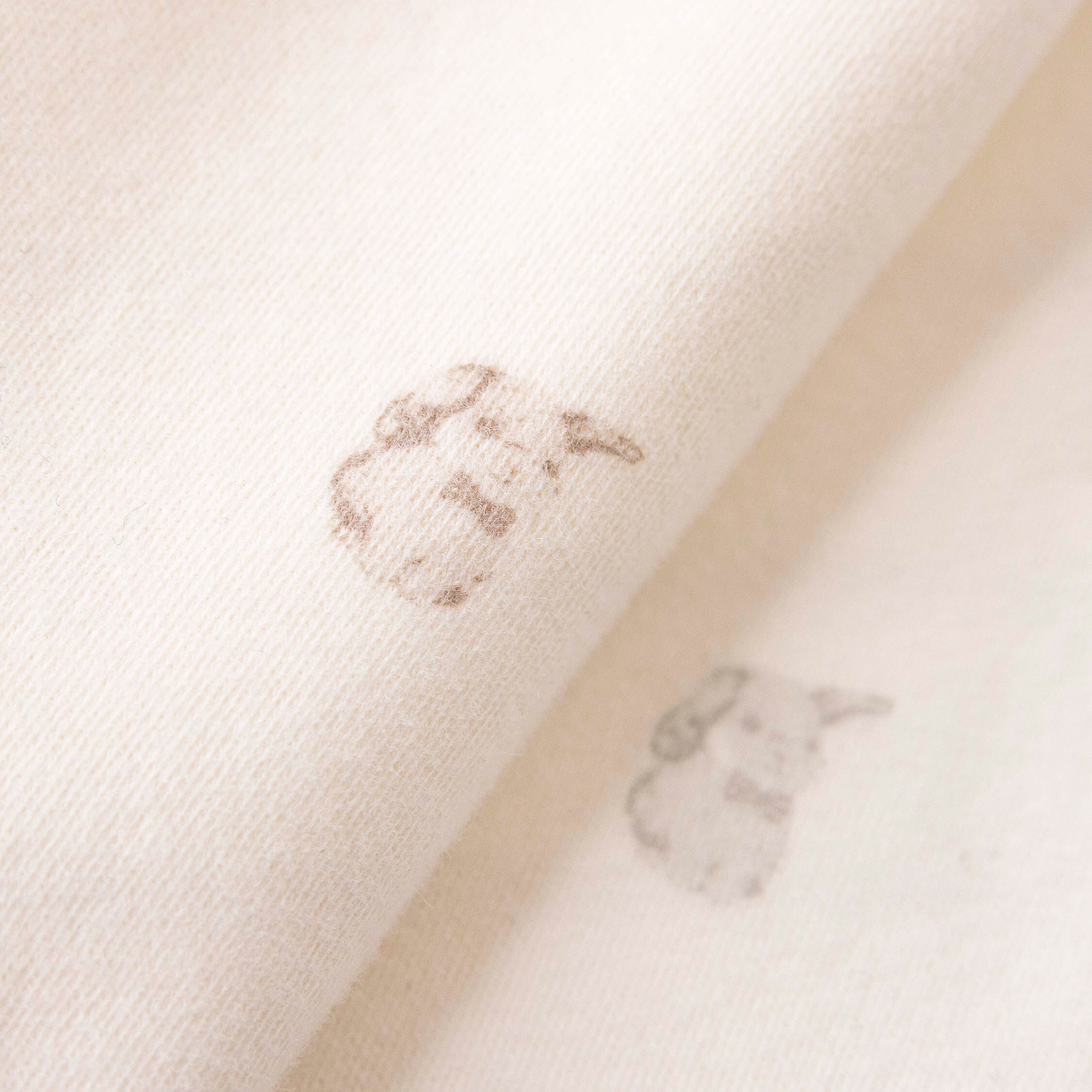 純淨系列【T3136】可愛小兔兔布貼連身衣＊二色