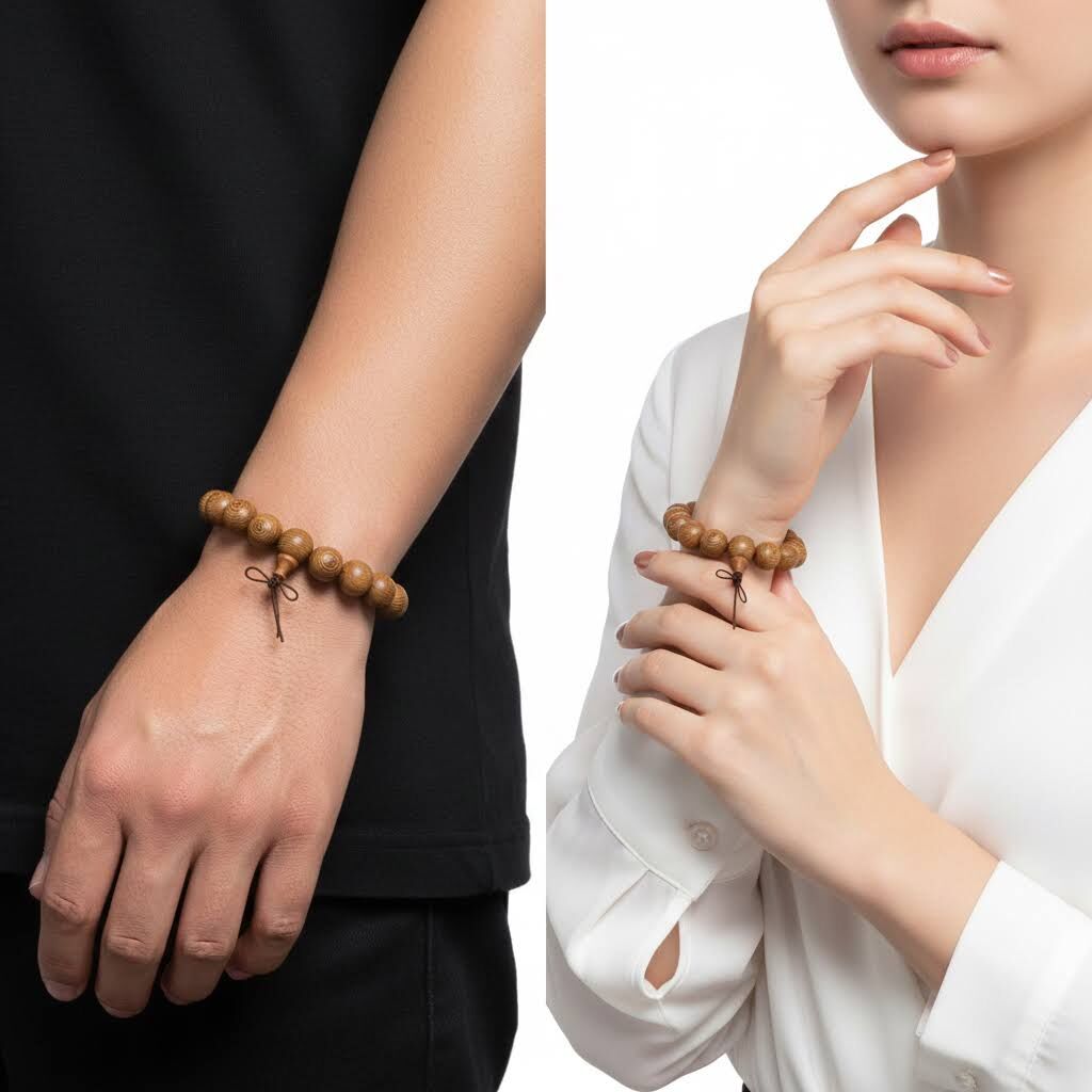 [Amina] 日牌「生命之樹」天然木手鍊 (L)